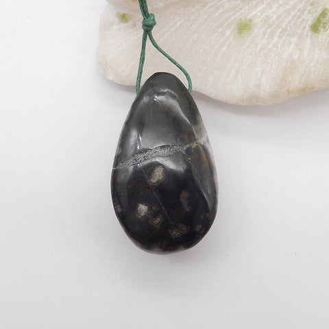 Natural Drusy Amethyst Gemstone Pendant Bead, 51x29x19mm, 47.5g