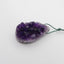 Natural Drusy Amethyst Gemstone Pendant Bead, 51x29x19mm, 47.5g