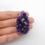Natural Drusy Amethyst Gemstone Pendant Bead, 51x29x19mm, 47.5g