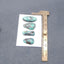 4 PCS Natural Turquoise Cabochons 23*12*5mm, 19*11*4mm, 8.7g