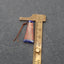 Intarsia of Lapis Lazuli and Red Creek Earring Beads 29x13x4mm, 4.6g