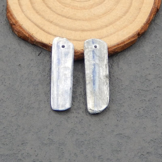 Natural Blue Kyanite Earring Beads 29*9*3mm, 5.0g