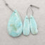 1 SET Natural Hemimorphite Gemstone Earrings Beads and Gemstone Pendant,Semi-Precious Gemstones for Jewelry Making,27x10x4mm,3.5g,37x22x6mm,6.9g