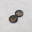 Natural Flash Labradorite and Obsidian Intarsia Round Gemstone Earring Beads,Popular Earring Pair,20x3mm,4.2g