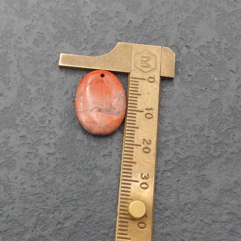 Natural Red River Jasper Earring Beads 20x15x5mm, 5.5g