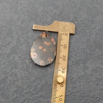 Natural Poppy Jasper Earring Beads 30x20x3mm, 8.7g