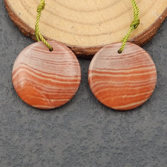 Natural Wonder Stone Earring Beads 23x4mm, 6.7g