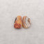 2 PCS Natural Argentina Rhodochrosite Cabochons,18x12x4mm, 17x13x4mm, 2.7g