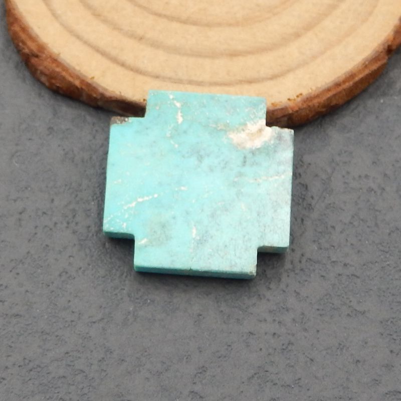 Natural Turquoise Cabochon 25x25x4mm, 6.5g
