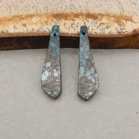 Natural Turquoise Earring Beads 22*8*3mm, 2.6g