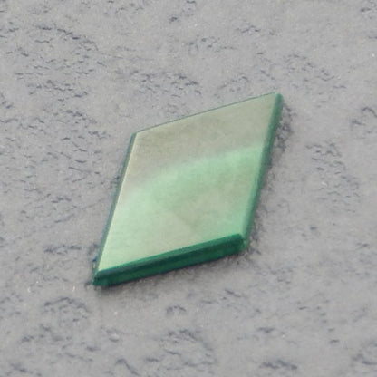 Intarsia of Opal and Malachite Cabochon 16x9x2mm, 0.7g