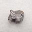 Natural Drusy Brazil Agate Crystal Gemstone Cabochon,29x27x20mm,14.2g