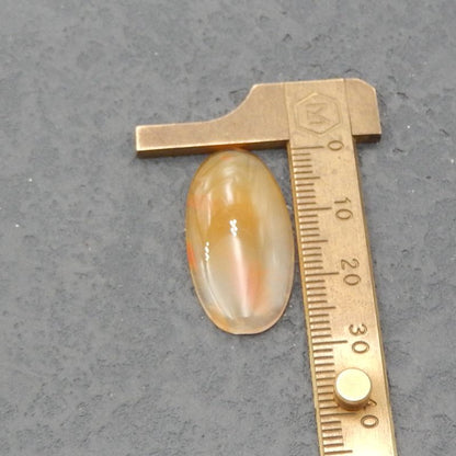 Natural Agate Cabochon 29x14x3mm, 2.4g