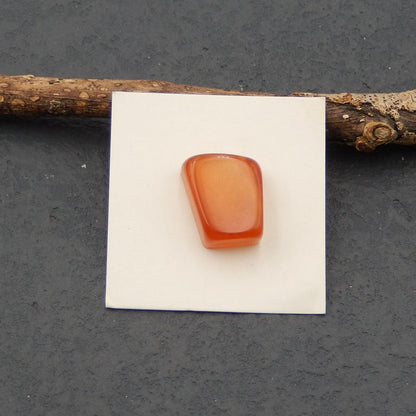 Natural Red Agate Cabochon 15x14x7mm, 3.7g