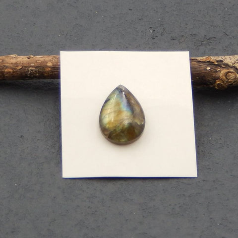 Natural Labradorite Cabochon 18x14x5mm, 2.4g