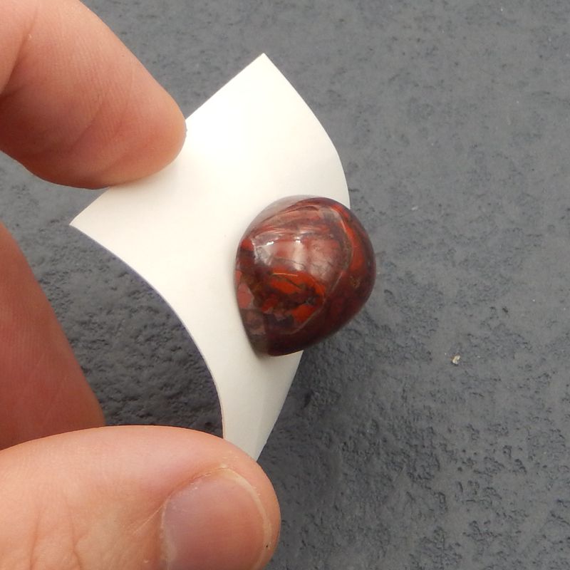 天然战国红玛瑙宝石凸圆形，20x16x11mm，7.1g