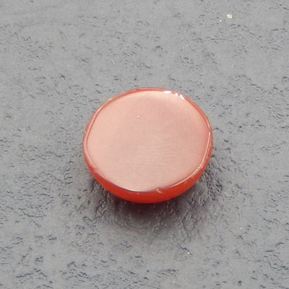 Natural Red Agate Cabochon 16x16x6mm, 2.2g