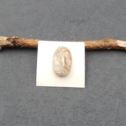 Natural Crazy Lace Agate Cabochon 25x16x7mm, 4.8g
