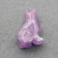 Natural Amethyst Carved Cat Cabochon,40x26x17mm, 21.6g