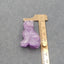 Natural Amethyst Carved Cat Cabochon,40x26x17mm, 21.6g
