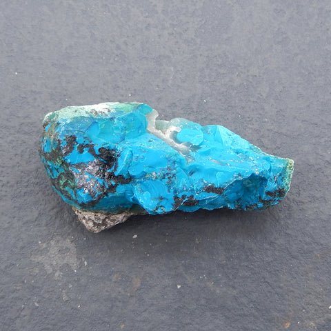 Chrysocolla Specimen,Natural Bright Blue Raw Rough Crystal Specimen, Mineral Specimen,63×34×28mm 62.7g