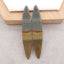 Natural Us Biggs 碧玉宝石耳环一对，39x9x4mm，5.3g