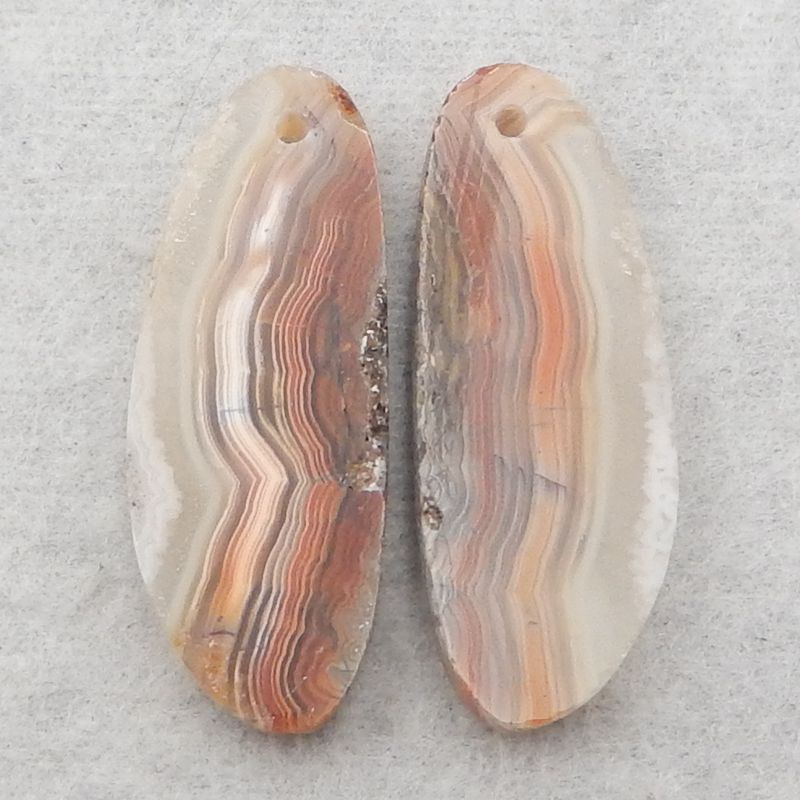 Natural Crazy Lace Agate Earring Beads 30*12*4mm, 4.7g