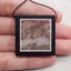 Natural Obsidian, Howlite And Chohua Jasper Intarsia Gemstone Pendant Bead,Side Drilled Gemstone Pendant,Handmade Pendant Gift, 34x34x6mm, 16.5g