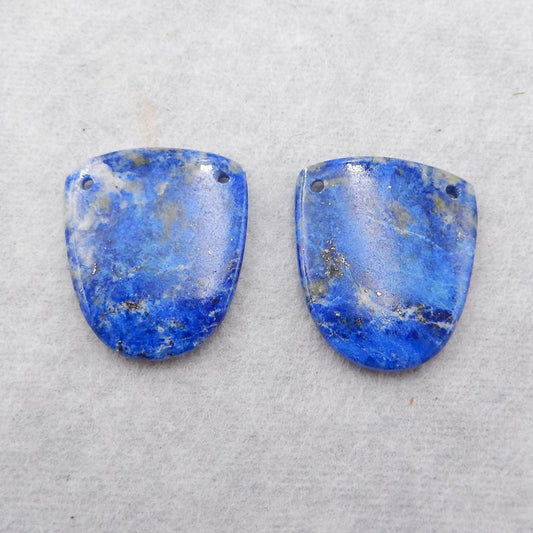 Natural Lapis Lazuli Earring Beads 21*18*3mm, 4.7g