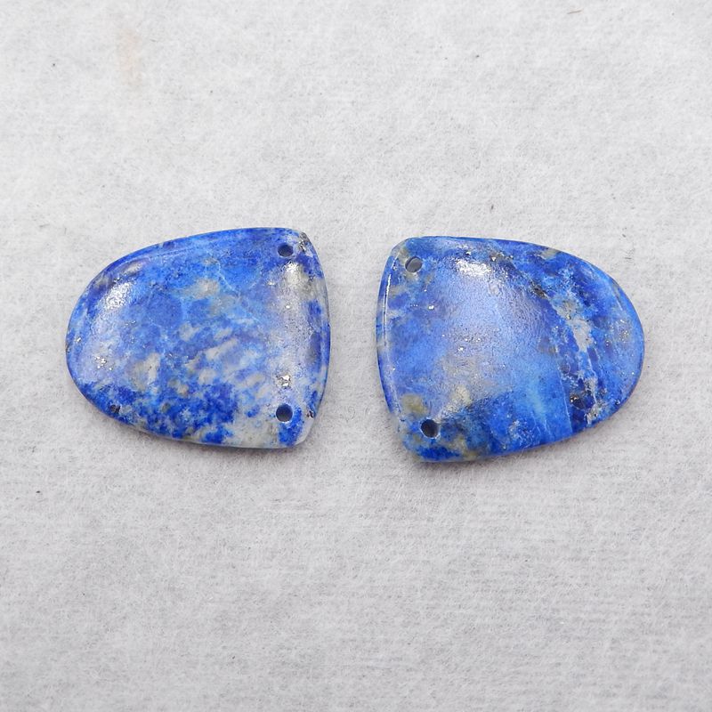 Natural Lapis Lazuli Earring Beads 21*18*3mm, 4.7g