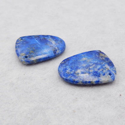 Natural Lapis Lazuli Earring Beads 21*18*3mm, 4.7g