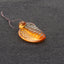Hand Carved Yellow Quartz Snake (Cobra) Gemstone Pendant Bead, 35x26x11mm, 10.1g