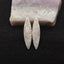 Natural Indonesian Coral Fossil Gemstone Earring Beads, 37x9x4mm, 3.6g