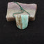 Natural Hemimorphite Side Drilled Gemstone Pendant Bead, 26x24x7mm, 8.4g