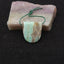 Natural Hemimorphite Side Drilled Gemstone Pendant Bead, 26x24x7mm, 8.4g