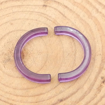 Natural Amethyst Cabochons Paired 25*15*3mm, 2.1g