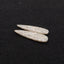 Natural Indonesian Coral Fossil Gemstone Earring Beads, 40x12x4mm, 5.3g