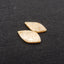 Natural Indonesian Coral Fossil Gemstone Earring Beads, 27x17x3mm, 4.6g