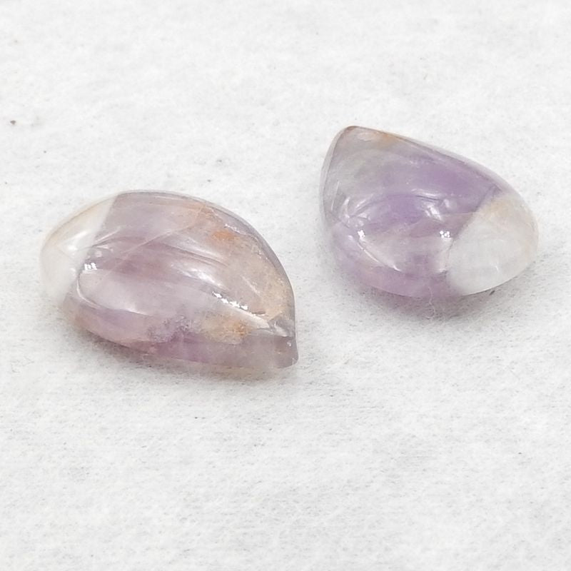 Natural Amethyst Earring Beads 23*14*4mm, 4.4g
