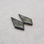 Hot Sale! Natural Flash Labradorite And Obsidian Intarsia Tie Shape Gemstone Earring Beads, 47x18x5mm, 9g