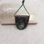 Natural Flash Labradorite Side Drilled Gemstone Pendant, 32x31x9mm, 16.8g