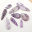 9 PCS Natural Amethyst Pendant Beads,26×11×4mm, 47×16×5mm,30g