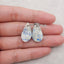Nugget (Rough Sides) Natural K2 Jasper Earring Beads (Rough Surface), Drilled Gemstone Pair,23x13x4mm, 4.8g