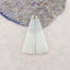 New 1 Pair Natural Blue Opal Gemstone Earring Beads, Gem Jewelry Gift, Customized Gemstone Earring Pair, 37×13×4mm, 5.7g