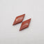 New 1 Pair Natural Red River Jasper Gemstone Earring Beads, Gemstone For Jewelry DIY Making, Drilled Gemstone Pair,25x11x4mm, 2.5g
