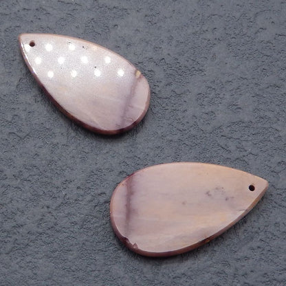 Natural Mookaite Jasper Earring Beads 34*17*3mm, 7.3g