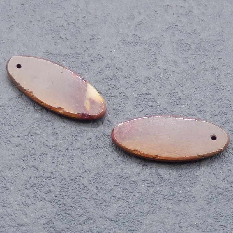 Natural Mookaite Jasper Earring Beads 25*10*2mm, 2.2g