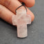 Natural Rose Quartz Pendant Bead 40*27*8mm, 13.6g