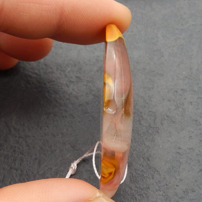 Natural Agate Pendant Bead 48*24*9mm, 13.4g