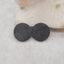 Intarsia of Obsidian, Red River, Tiger's Eye And Others Gemstone Cabochon Paire, 18x2mm, 2.4g